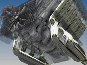 V8 MOTOR 3D Model