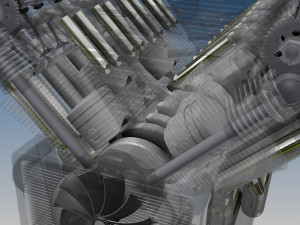 V8 MOTOR 3D Модель