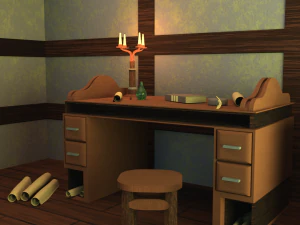 Habitaci&oacute;n estilizada Modelo 3D