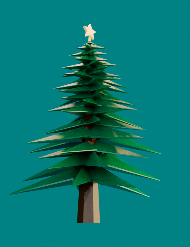 Christmas Tree 3D-Modell .c4d .max .obj .3ds .fbx .stl .blend 