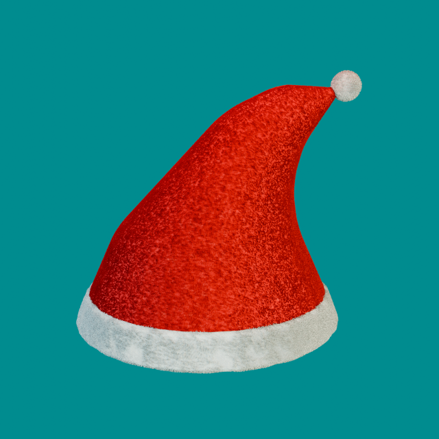 Christmas Hat 3D 모델 .c4d .max .obj .3ds .fbx .stl .blend 