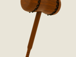 Simple Wooden Hammer 3D Модель