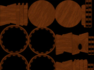 Simple Wooden Hammer 3D Model