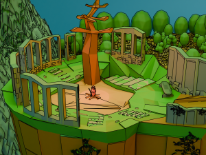 Lowpoly Dark Souls Firelink Shrine 3D Model