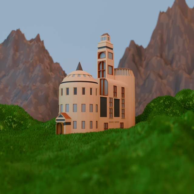 Church Modèle 3D .c4d .max .obj .3ds .fbx .stl .blend 