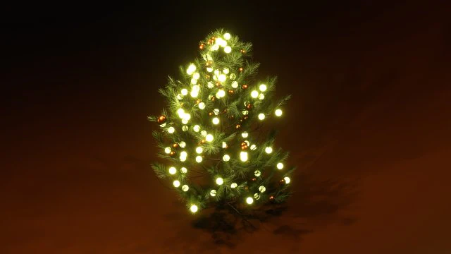 Christmas Tree 3D Model .c4d .max .obj .3ds .fbx .stl .blend 