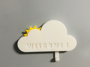 CLOUD KEY HOOK HOLDER Modello di stampa 3D