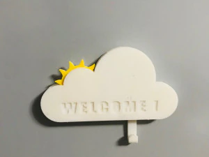 CLOUD KEY HOOK HOLDER 3D Print Model