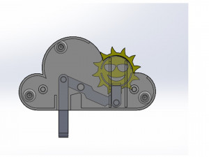 CLOUD KEY HOOK HOLDER Modello di stampa 3D
