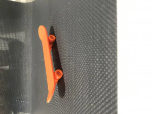 SKATE BOARD PRINT IN PLACE SIMPLE OR KEY RING 3D Print Model