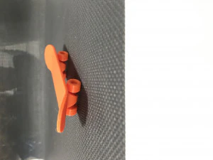 SKATE BOARD PRINT IN PLACE SIMPLE OR KEY RING 3D Print Model
