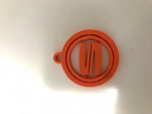 SEAT KEY RING FLEXIBLE ROTATIVE PRINT IN PLACE KEYCHAIN 3D Print Model
