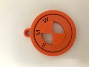 SCHL&Uuml;SSELANH&Auml;NGER, FLEXIBLER, DREHBARER PRINT-IN-Place-SCHL&Uuml;SSELANH&Auml;NGER 3D Druckmodell