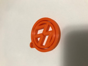 VW VOLKSVAGEN KEY RING FLEXIBLE ROTATIVE PRINT IN PLACE KEYCHAIN 3D Print Model