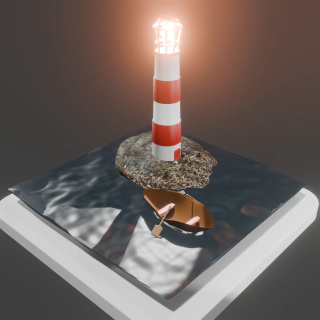 Маяк 3D Модель .c4d .max .obj .3ds .fbx .stl .blend 