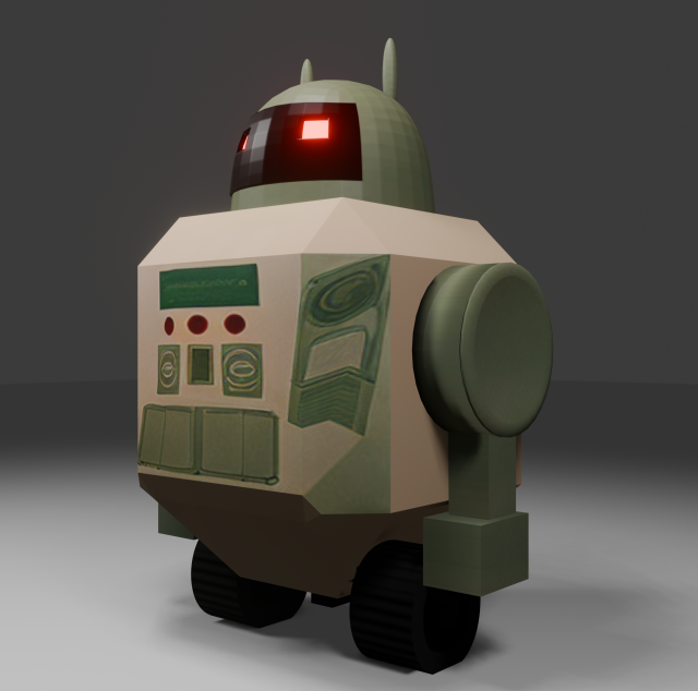 Robot 3D Model .c4d .max .obj .3ds .fbx .stl .blend 