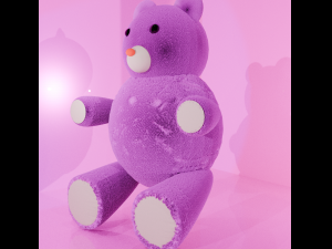 Fluffy bear 3D Модель