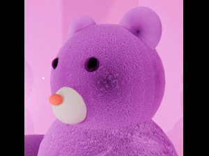 Fluffy bear 3D Model