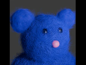 Пухнастий ведмідь 3D Модель