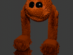 Fluffy bird Modèle 3D
