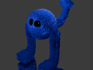 Fluffy bird 3D Model