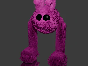 Fluffy bird 3D Model