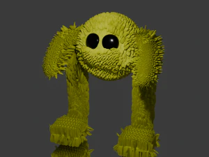 Fluffy bird 3D Model