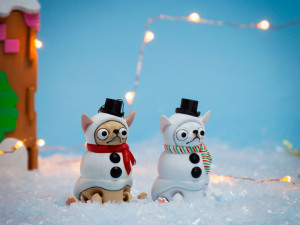 Chihuahua the Snowman - Christmas Collection 3D-Druckmodell
