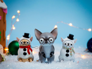 Chihuahua the Snowman - Christmas Collection 3D-Druckmodell
