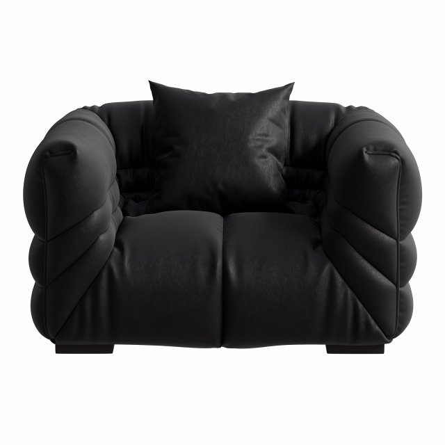 Modern Genuine Leather Sofa 3D Modell .c4d .max .obj .3ds .fbx .stl .blend 