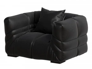 Modern Genuine Leather Sofa 3D Model