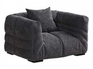 Modern Genuine Leather Sofa 3D Model