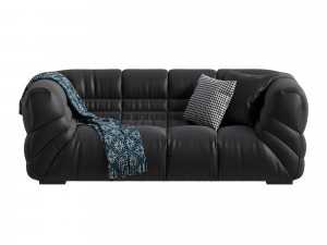 Modern Genuine Leather Sofa Modèle 3D