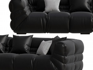 Modern Genuine Leather Sofa Modèle 3D