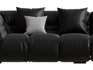 Modern Genuine Leather Sofa Modèle 3D