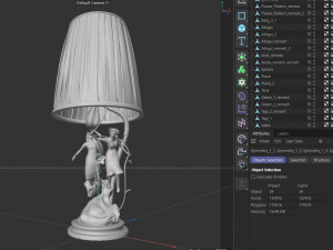 Lamp table 3D मॉडल