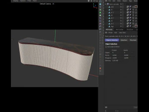 TABLE FORM CANNETE BUFFET 3D Model