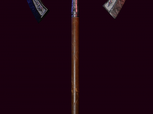 Double Axe 3D game-ready ancient weapon Model 3D