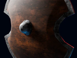 3D-schild speelklaar lowpoly 3D Model