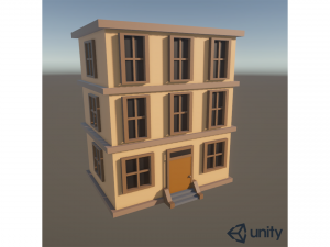 Stylized Low Poly Building 3D 模型