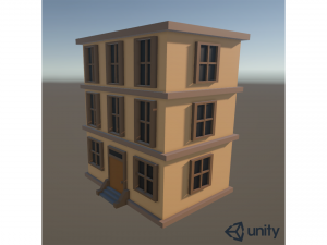 Stylized Low Poly Building 3D 模型
