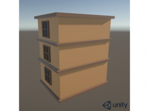 Stylized Low Poly Building 3D 模型