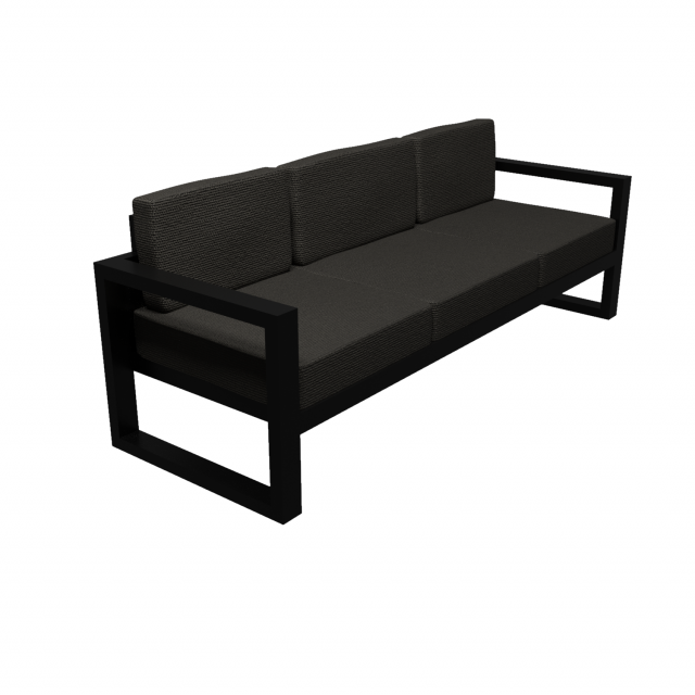 Sillon de Exterior Con base de metal 3D Model .c4d .max .obj .3ds .fbx .stl .blend 