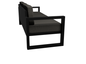 Sillon de Exterior Con base de metal 3D Model