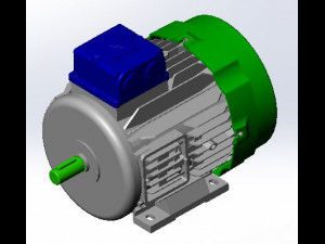 3D Moteur Electrique 3D मॉडल