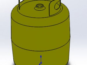 Gas cylinder 3D Model