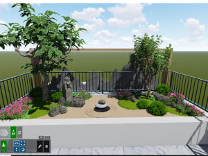 TERRACE GARDEN LANDSCAPE-JAPAN Modelo 3D