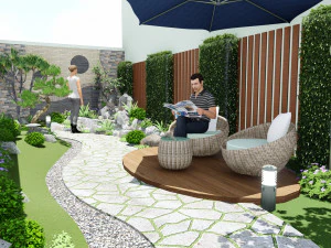 GARDEN LANDSCAPESTYLE 1 3D Model