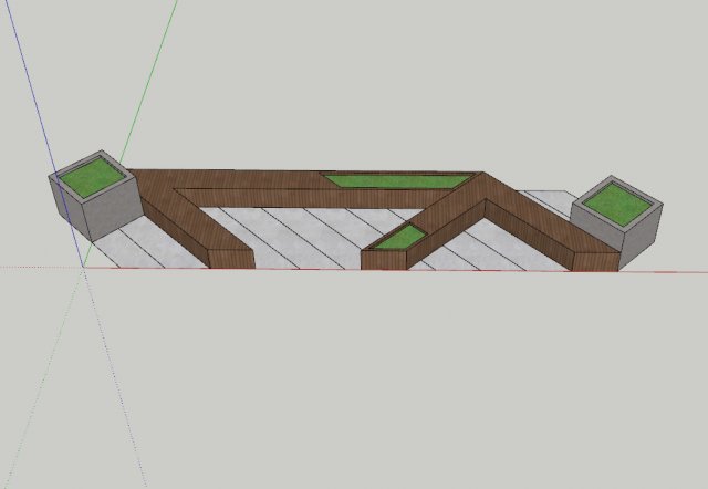 Public Landscape 3 3D Модель .c4d .max .obj .3ds .fbx .stl .blend 
