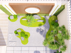 DRY GARDEN LANDSCAPE 3D Model